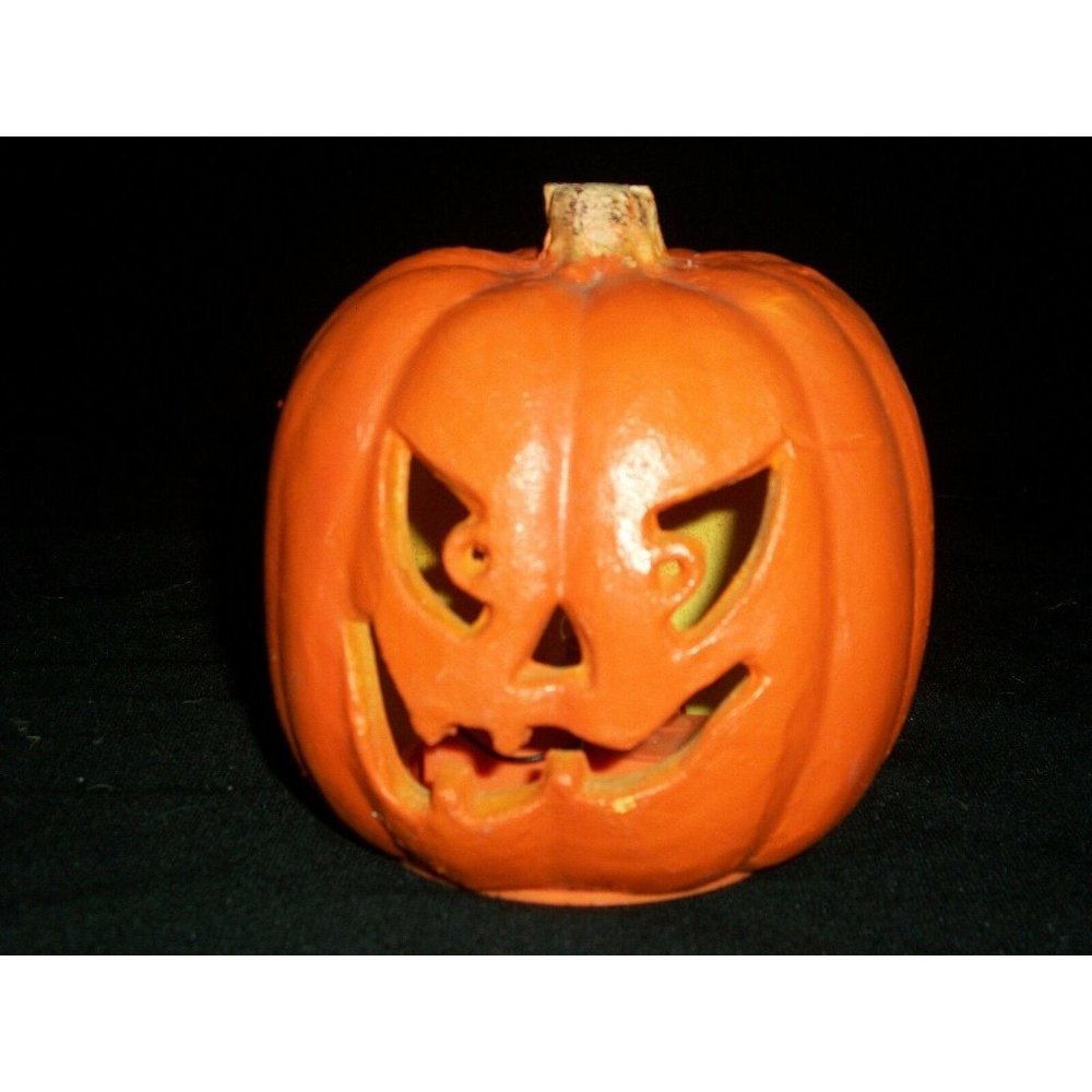 Halloween 5" Pumpkin Indoor Decor Haunted Spooky Prop Jack O' Lantern